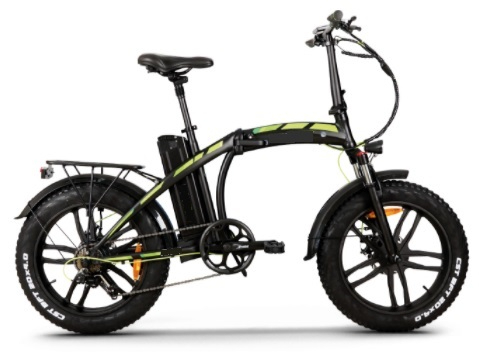 Elektro Faltrad, E-Fatbike Klapprad 20 Zoll- mit Federgabel, Beleuchtung, Ständer und Gepäckträger